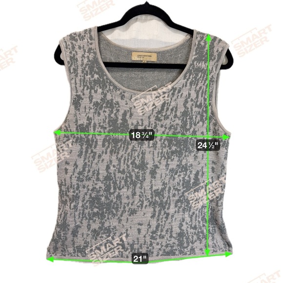 Jones New York Collection Gray Knit Two Piece Skirt Set Size Top L and Bottom M - Picture 11 of 14